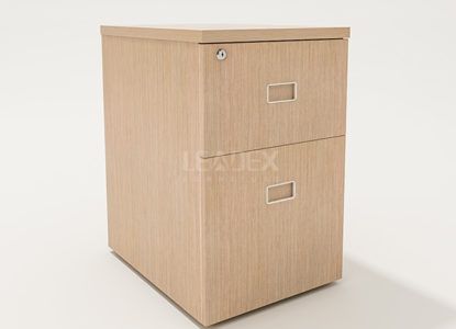 2 DRAWER WOODEN PEDESTAL